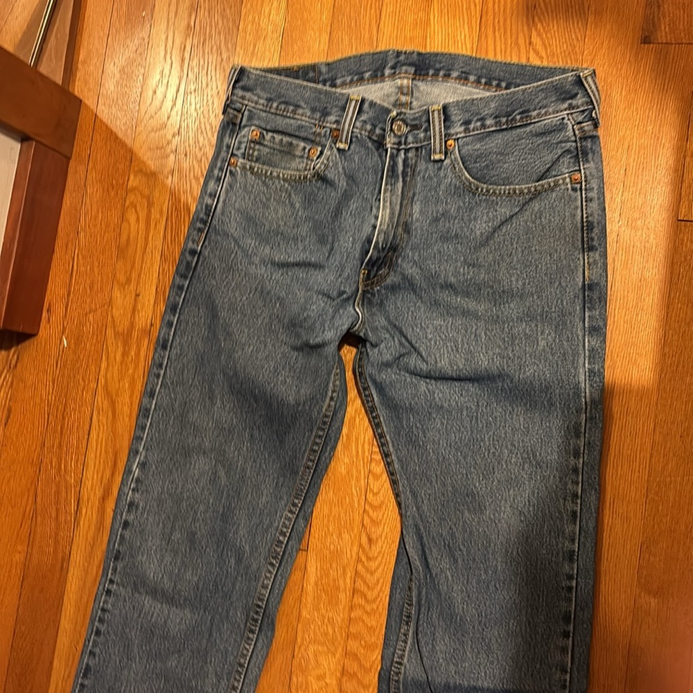 Men’s Levi’s 505 red tab straight leg blue jeans size 32x30 - Picture 3 of 5